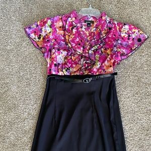 Alyx Brand Dress, Size 12, Belted, Front button with side zipper